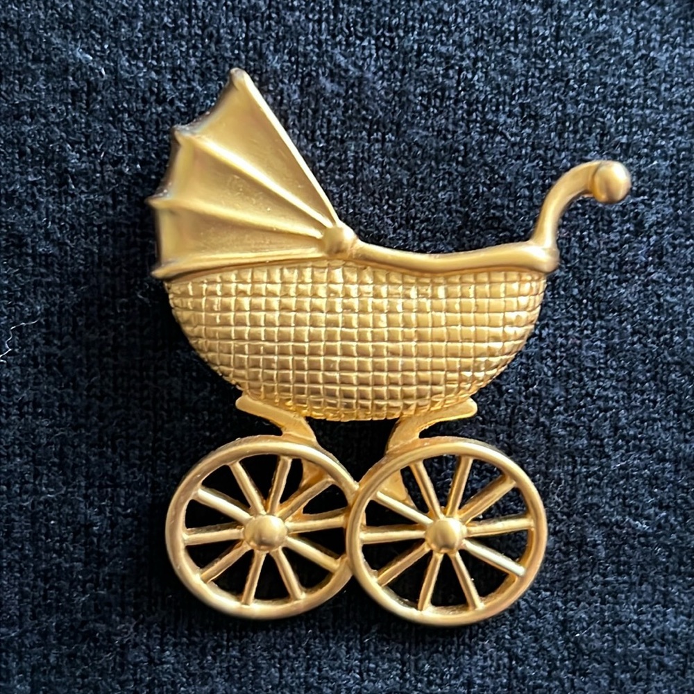 Vintage rare Anne Klein stroller brooch